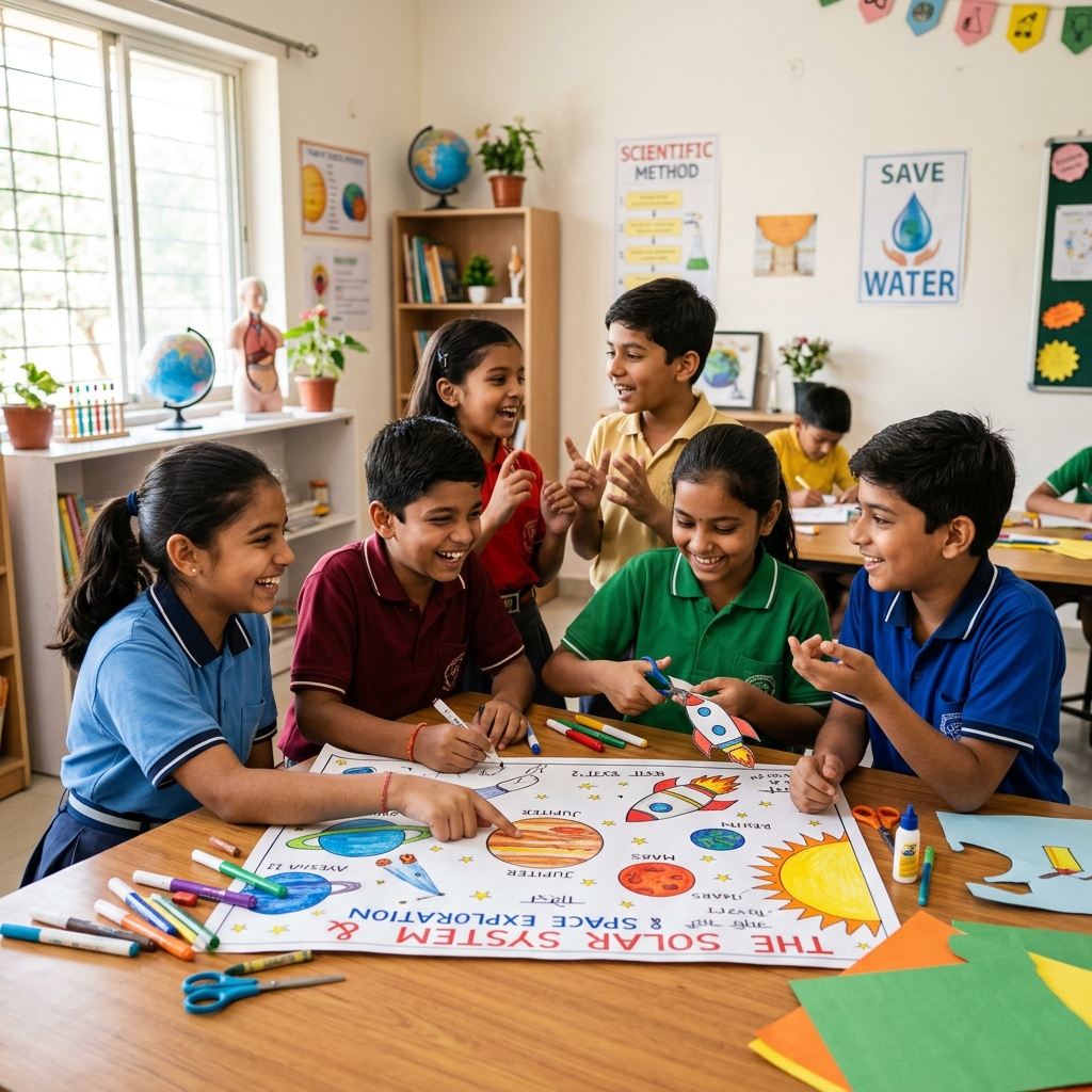 Students participating in classroom activities at Achievers Point Classes
